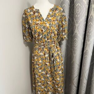Ann Taylor Factory Petite Floral Midi Dress
